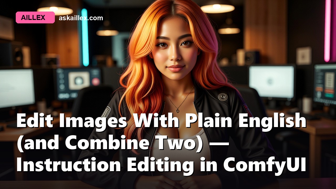 Edit Images With Plain English (and Combine Two) — Instruction Editing in ComfyUI