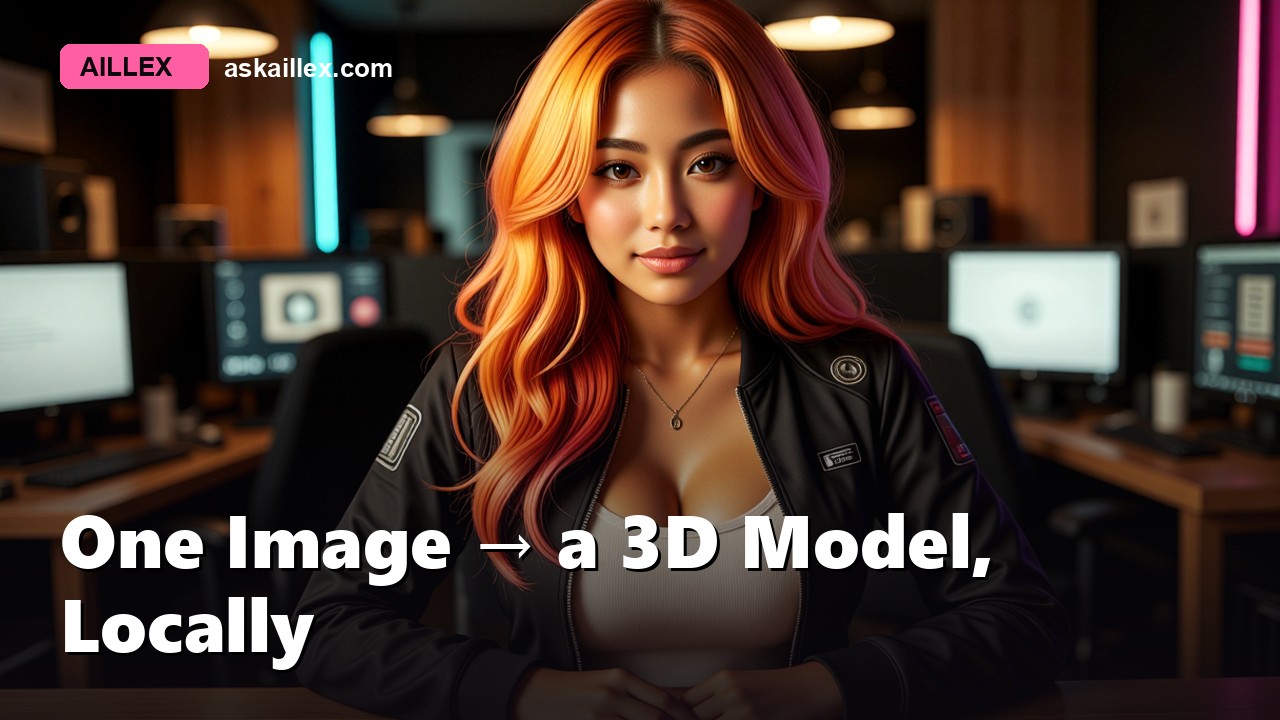 One Image → a 3D Model, Locally: Hunyuan3D in the Engine Room