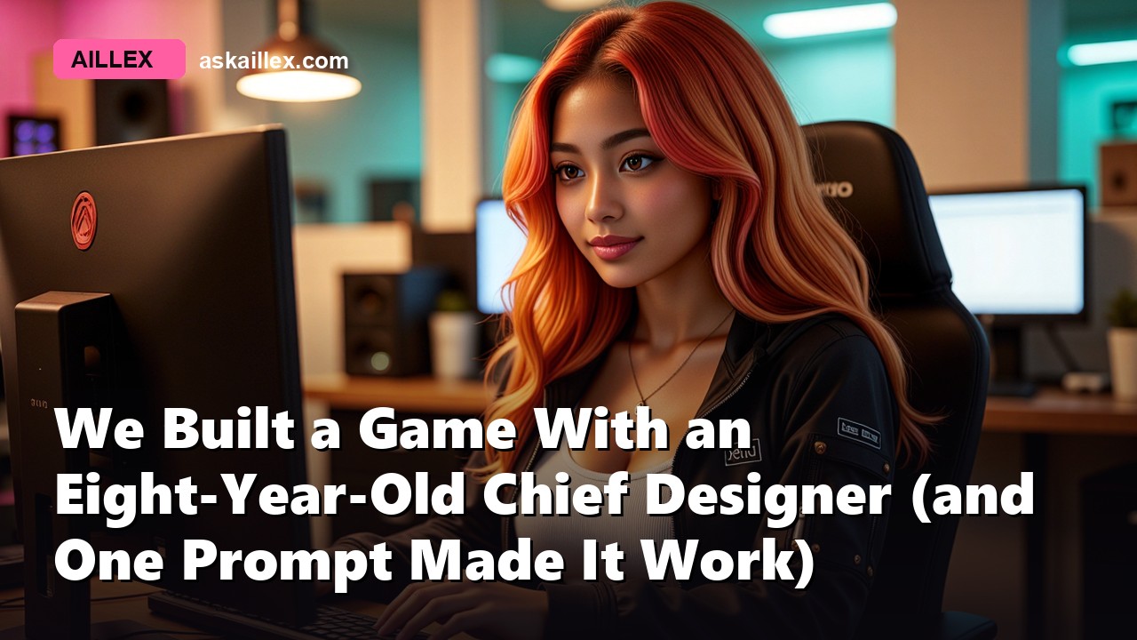 We Built a Game With an Eight-Year-Old Chief Designer (and One Prompt Made It Work)