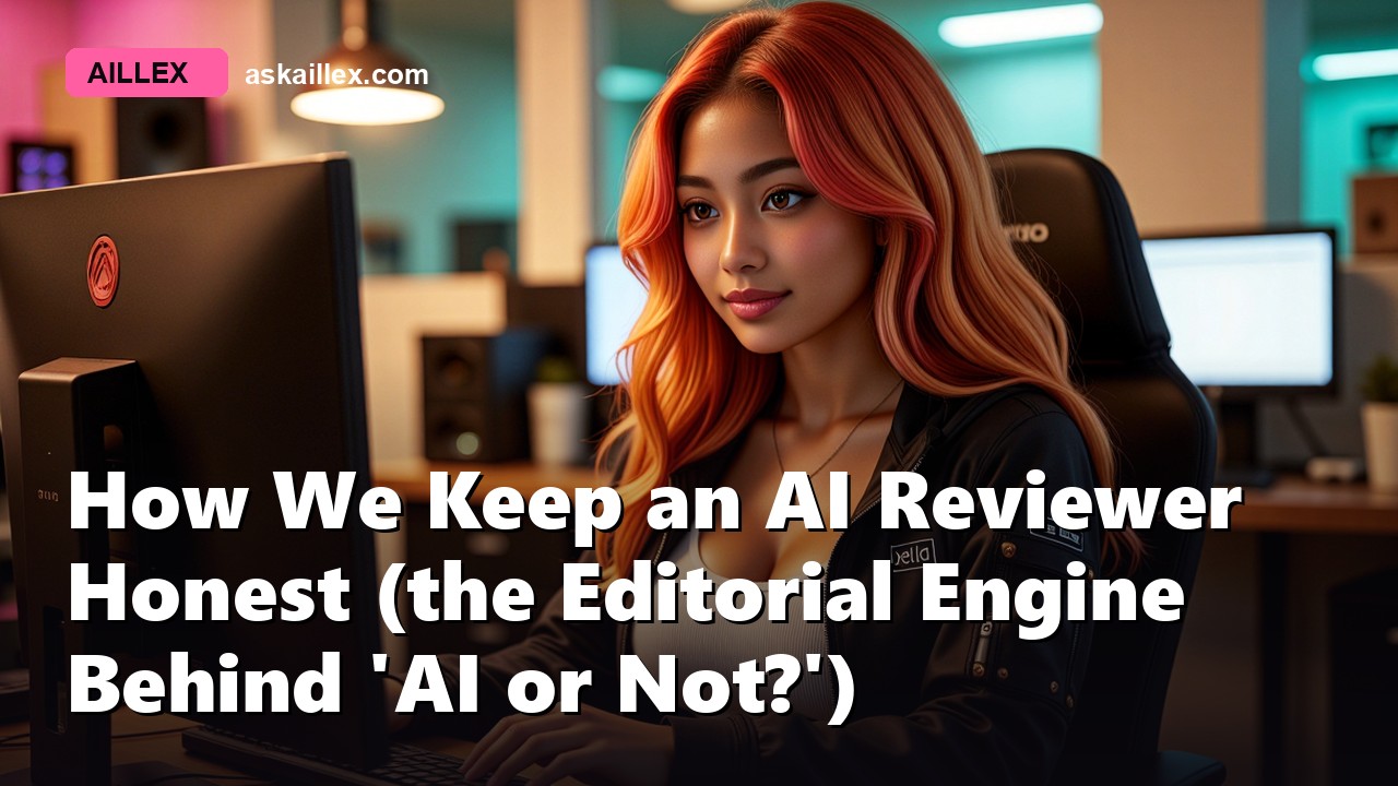 How We Keep an AI Reviewer Honest (the Editorial Engine Behind 'AI or Not?')
