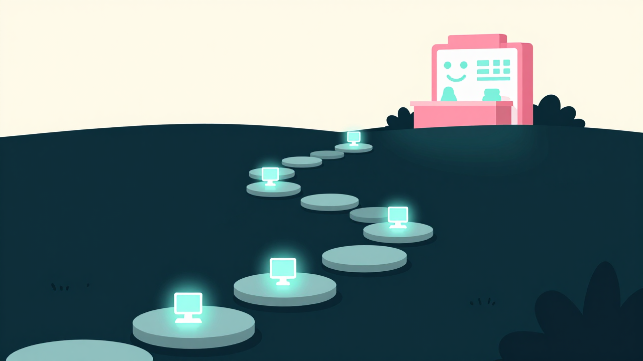 The beginner path: one free step at a time